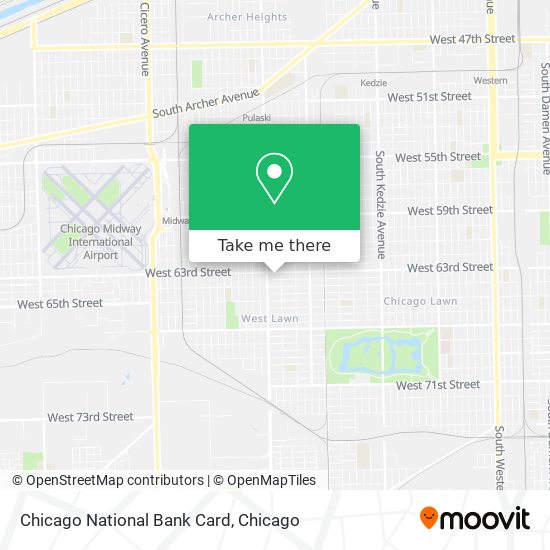 Chicago National Bank Card map