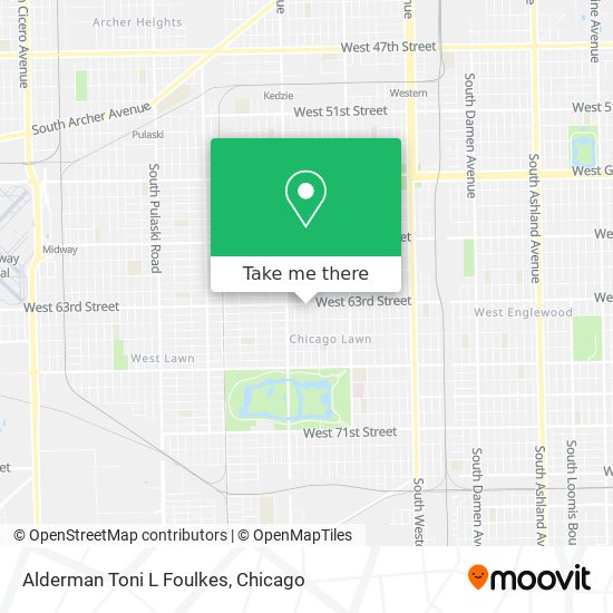Alderman Toni L Foulkes map