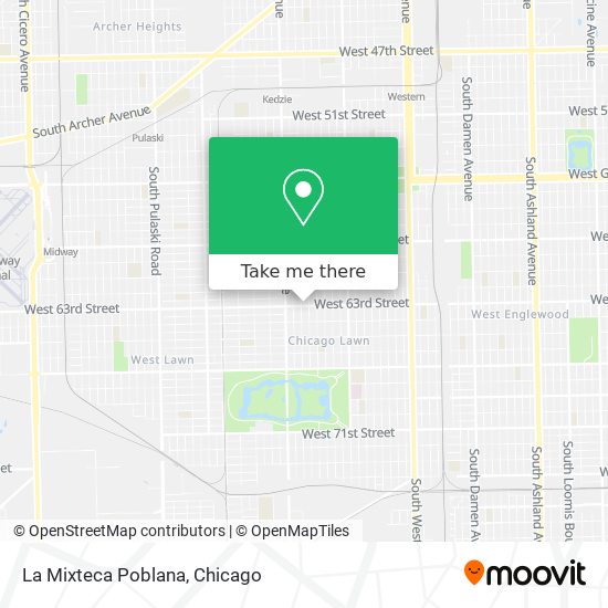 Mapa de La Mixteca Poblana
