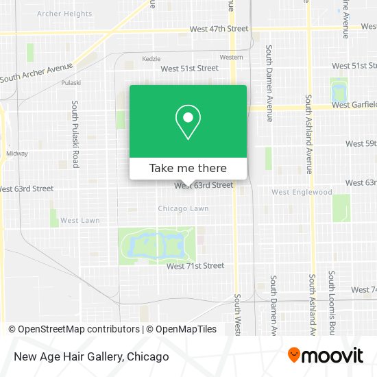New Age Hair Gallery map