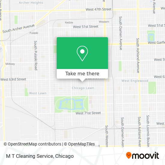 M T Cleaning Service map