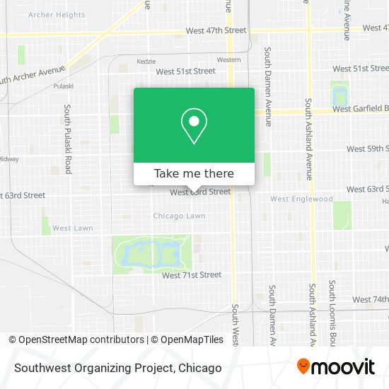 Southwest Organizing Project map