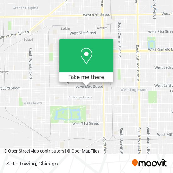 Soto Towing map