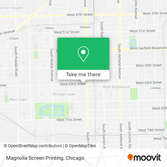 Magnolia Screen Printing map