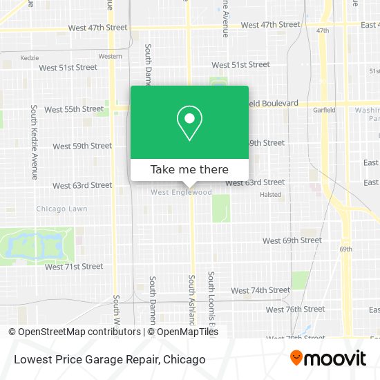 Lowest Price Garage Repair map