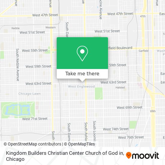 Mapa de Kingdom Builders Christian Center Church of God in
