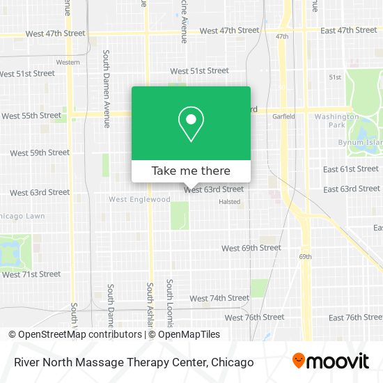 River North Massage Therapy Center map