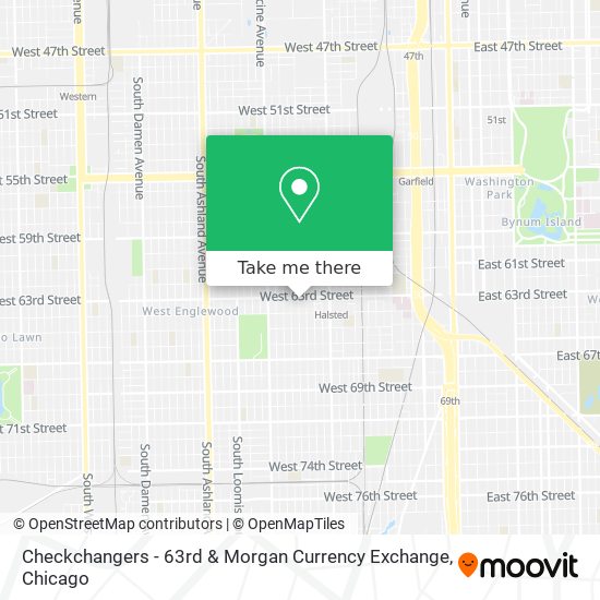 Checkchangers - 63rd & Morgan Currency Exchange map