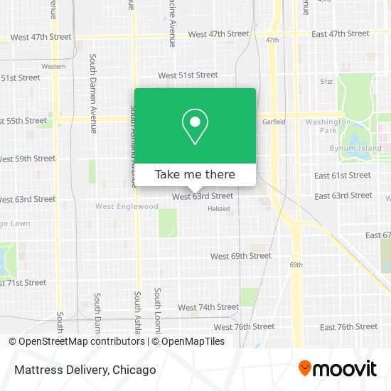 Mattress Delivery map
