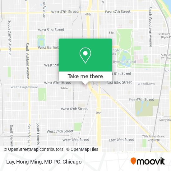Lay, Hong Ming, MD PC map