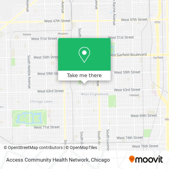 Access Community Health Network map