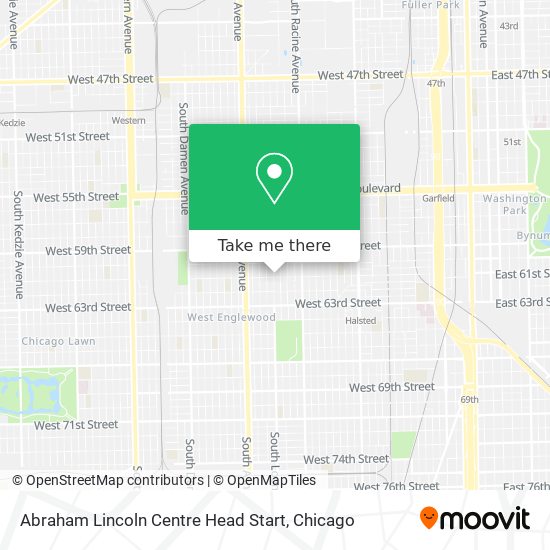 Abraham Lincoln Centre Head Start map