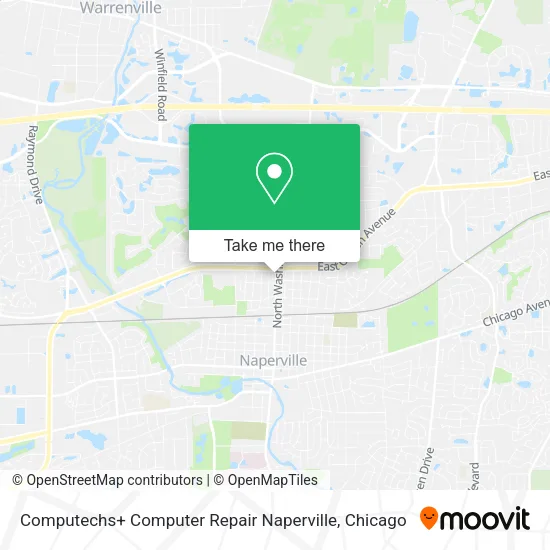 Computechs+ Computer Repair Naperville map