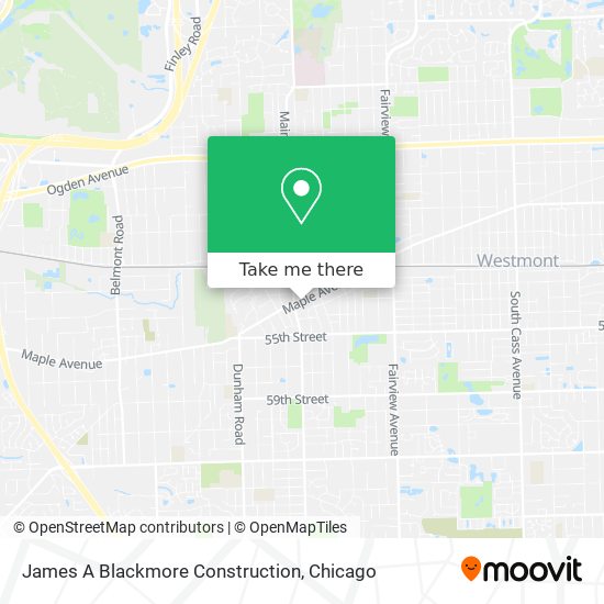 James A Blackmore Construction map