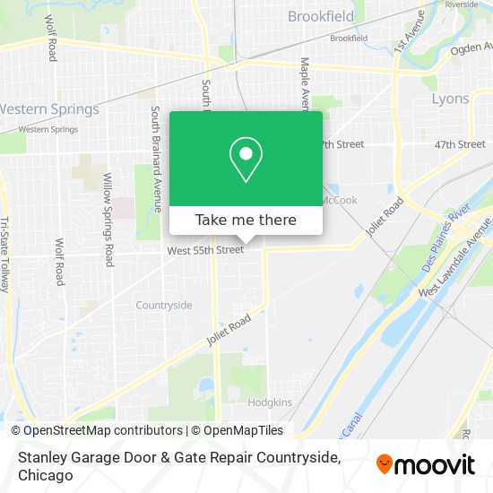 Mapa de Stanley Garage Door & Gate Repair Countryside