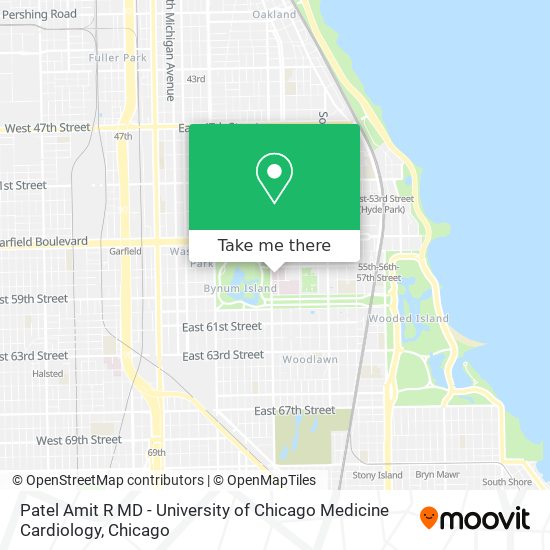 Mapa de Patel Amit R MD - University of Chicago Medicine Cardiology