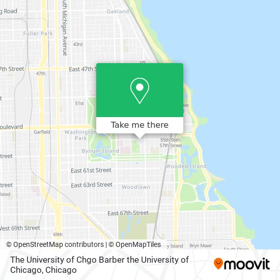 Mapa de The University of Chgo Barber the University of Chicago