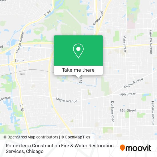 Romexterra Construction Fire & Water Restoration Services map