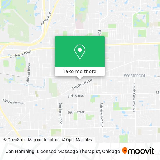 Jan Hamning, Licensed Massage Therapist map