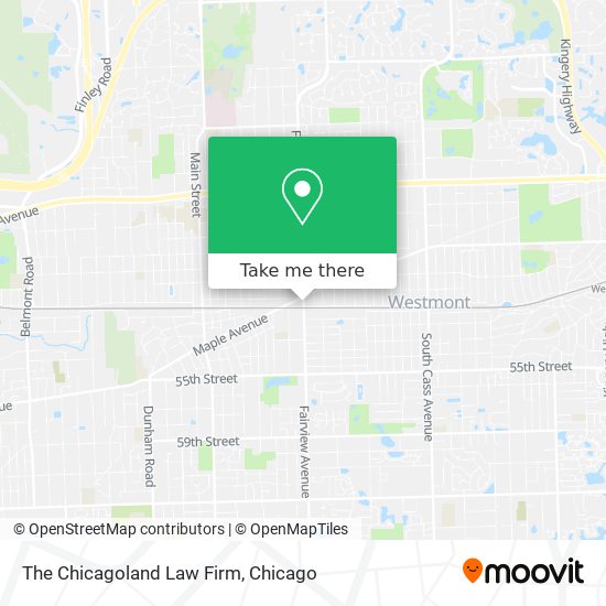 The Chicagoland Law Firm map