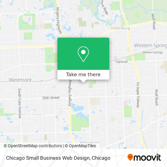 Mapa de Chicago Small Business Web Design