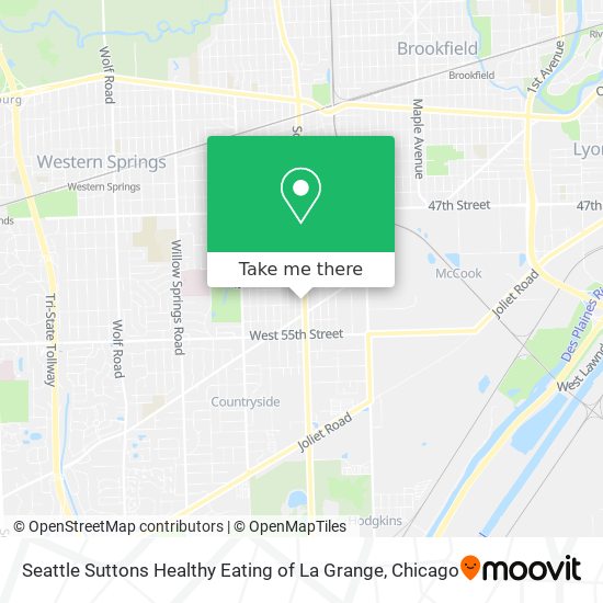 Mapa de Seattle Suttons Healthy Eating of La Grange