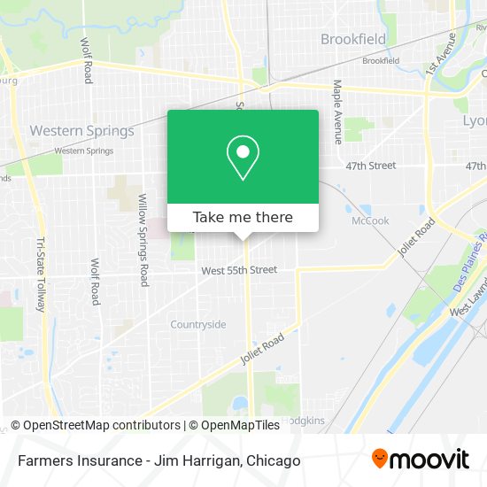 Mapa de Farmers Insurance - Jim Harrigan