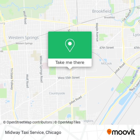 Midway Taxi Service map