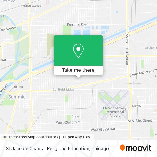 St Jane de Chantal Religious Education map