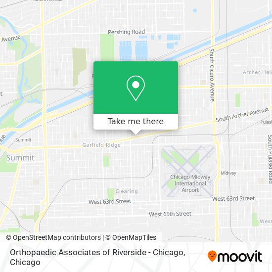 Orthopaedic Associates of Riverside - Chicago map