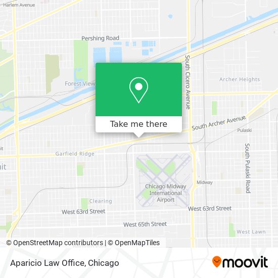 Aparicio Law Office map