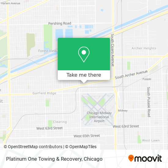 Platinum One Towing & Recovery map