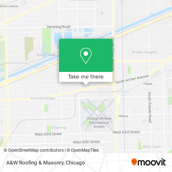 Mapa de A&W Roofing & Masonry