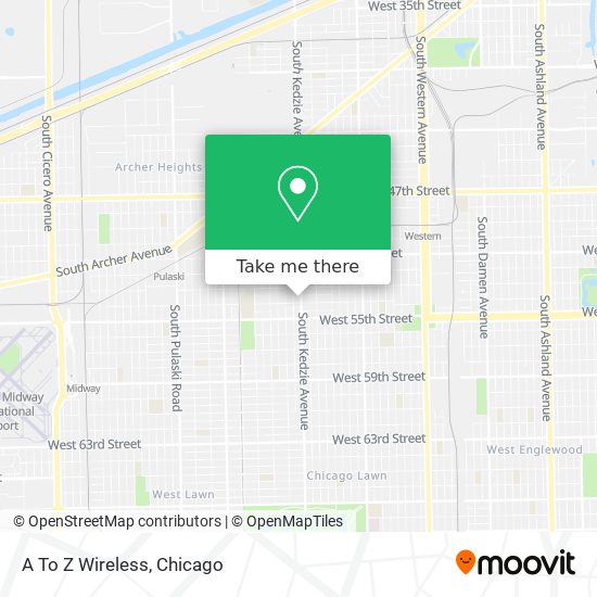 A To Z Wireless map