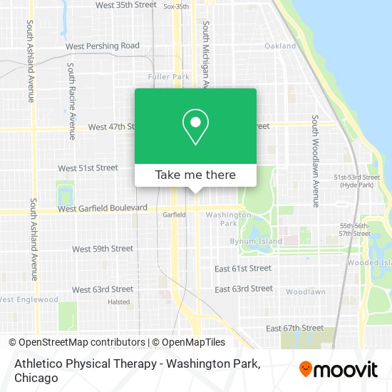 Mapa de Athletico Physical Therapy - Washington Park