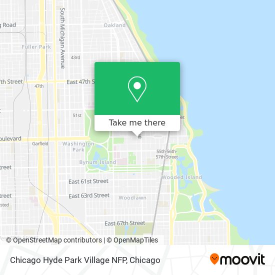 Mapa de Chicago Hyde Park Village NFP