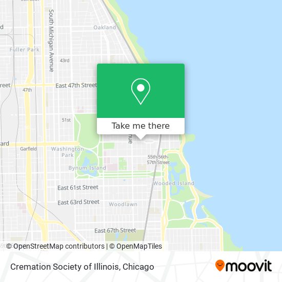 Mapa de Cremation Society of Illinois