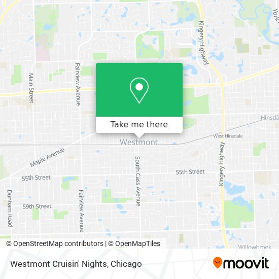 Westmont Cruisin' Nights map