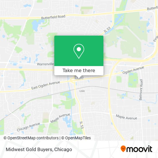 Midwest Gold Buyers map
