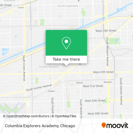 Columbia Explorers Academy map