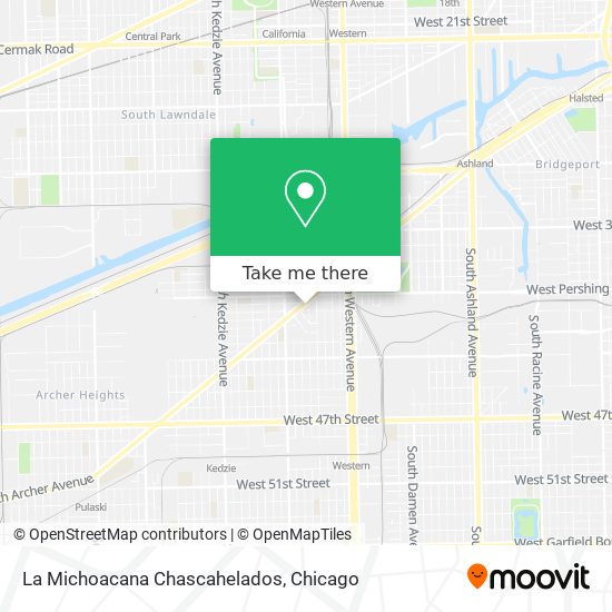 La Michoacana Chascahelados map