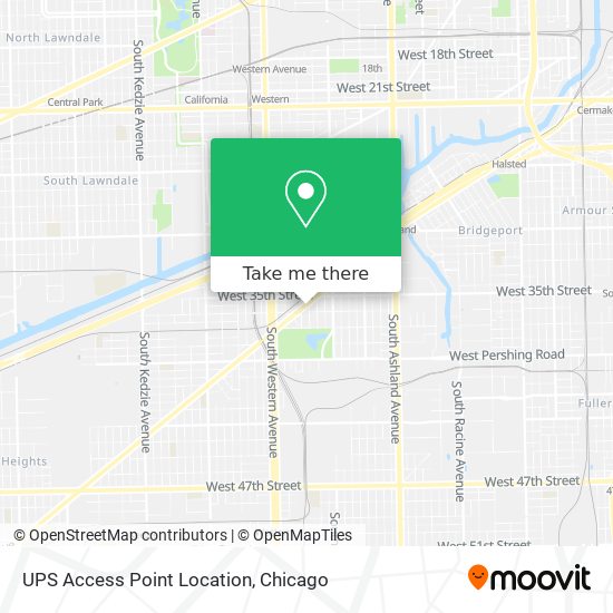 UPS Access Point Location map