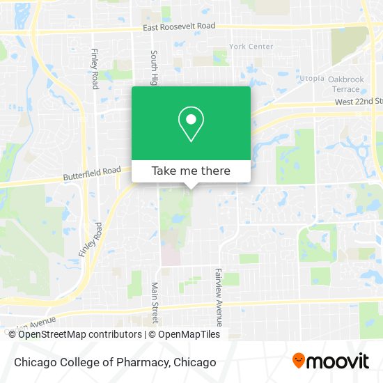 Mapa de Chicago College of Pharmacy