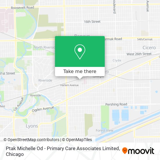 Ptak Michelle Od - Primary Care Associates Limited map