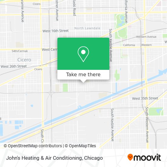 John's Heating & Air Conditioning map