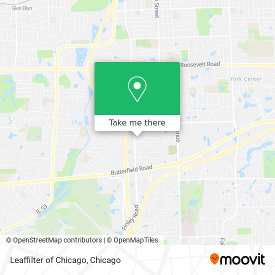 Leaffilter of Chicago map