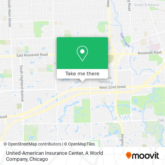 United-American Insurance Center, A World Company map