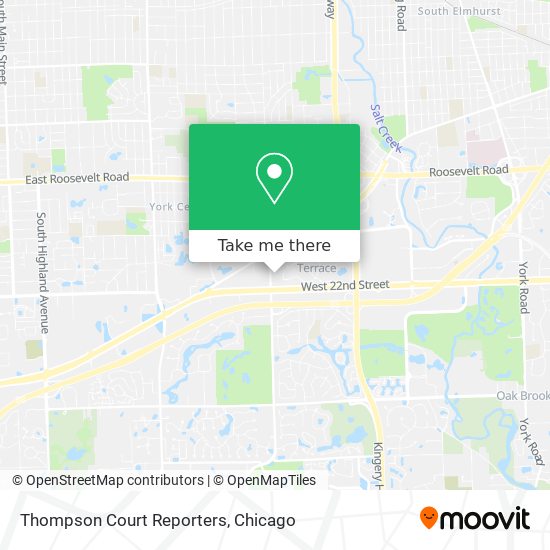Thompson Court Reporters map