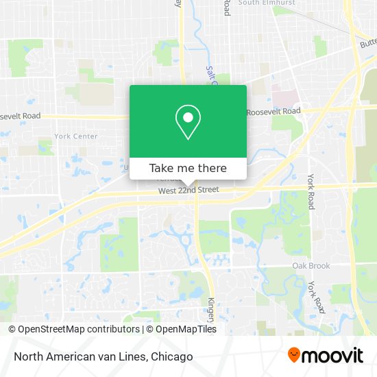 Mapa de North American van Lines