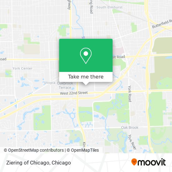 Mapa de Ziering of Chicago